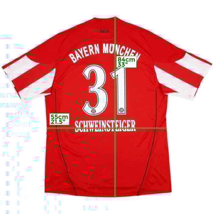 2010-11 Bayern Munich Home Shirt Schweinsteiger #31 - 6/10 - (L)