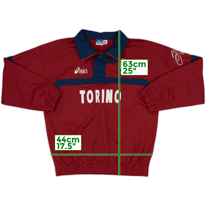 2001-02 Torino Asics 1/4 Zip Training Top - 9/10 - (L.Boys)
