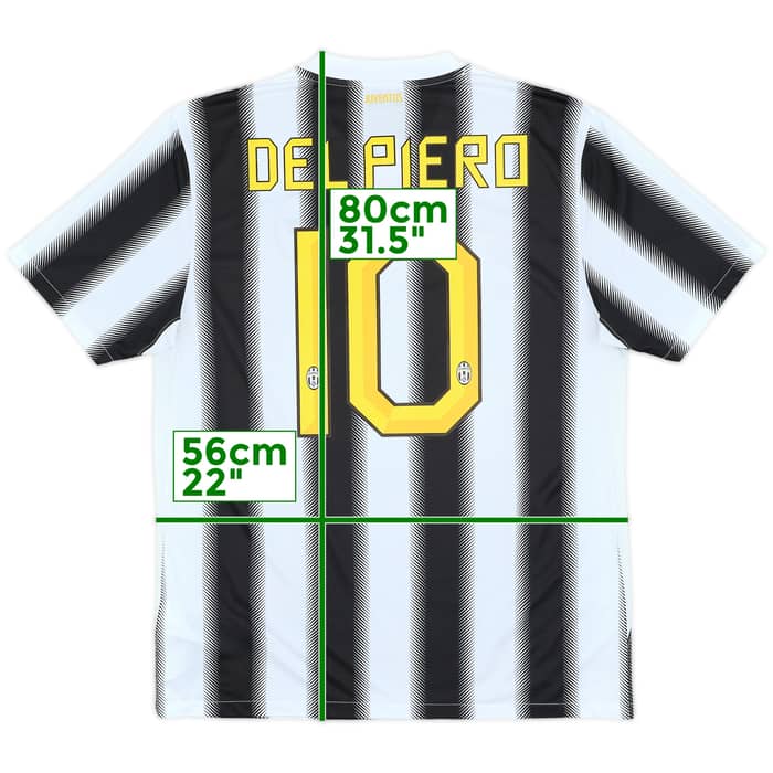 2011-12 Juventus Home Shirt Del Piero #10 - 10/10 - (L)