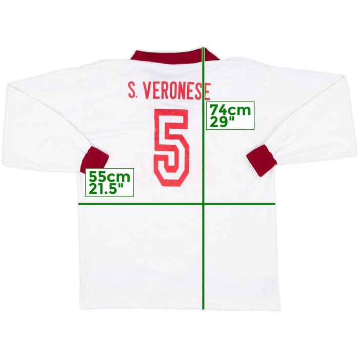 1995-96 Reggina Away Shirt S. Veronese #5 - 9/10 - (XL)