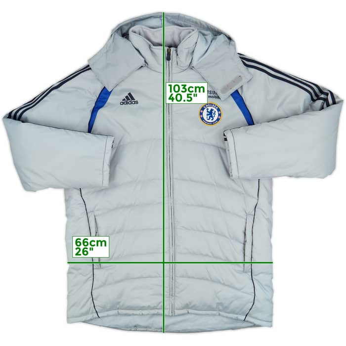 2006-07 Chelsea adidas Padded Bench Coat - 9/10 - (L/XL)
