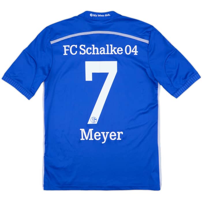 2014-16 Schalke Home Shirt Meyer #7 - 7/10 - (XL.Boys)