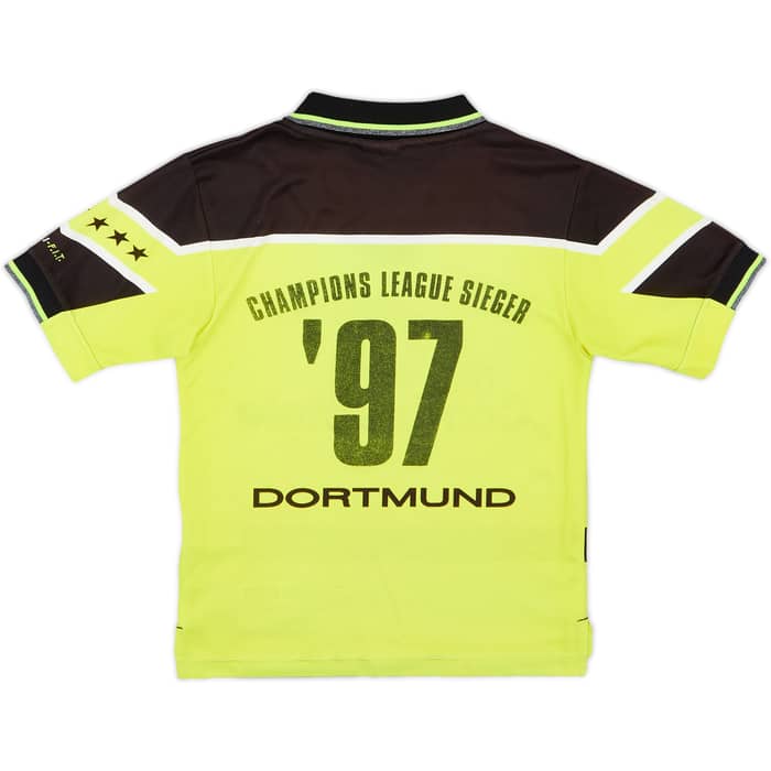 1997-98 Borussia Dortmund Home Shirt Champions League Sieger '97 - 8/10 - (S.Boys)