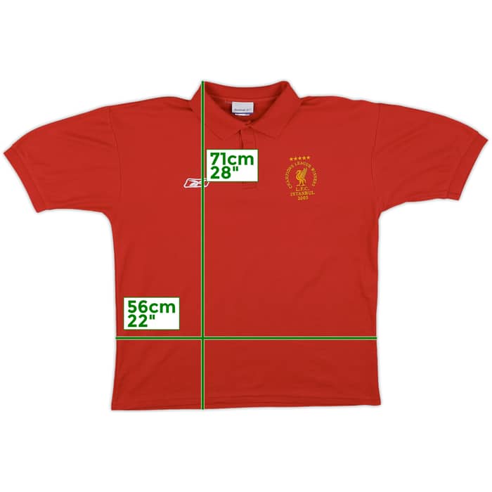 2005-06 Liverpool Reebok '2005 Champions League Winners' Polo Shirt - 8/10 - (M)