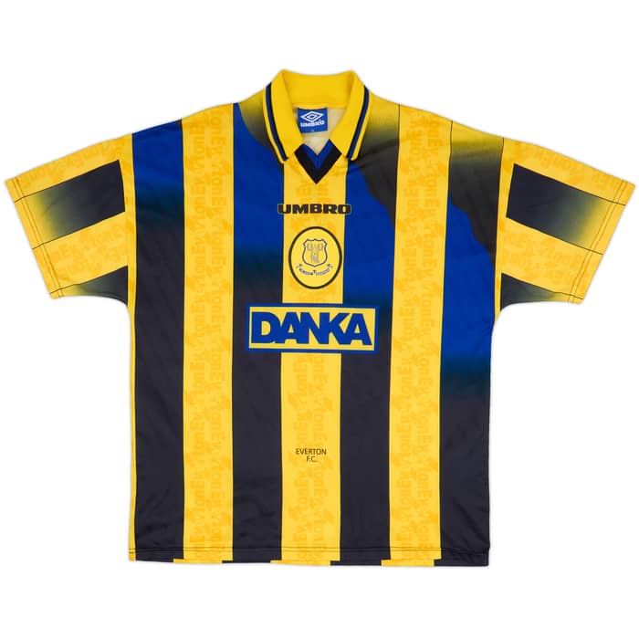 1996-98 Everton Away Shirt Ferguson #9 - 9/10 - (XL)