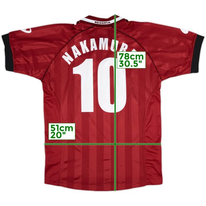 2002-03 Reggina Home Shirt Nakamura #10 - 9/10 - (M)