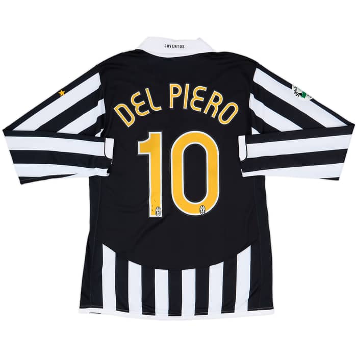2006-07 Juventus Player Issue Home L/S Shirt Del Piero #10 - 7/10 - (L)