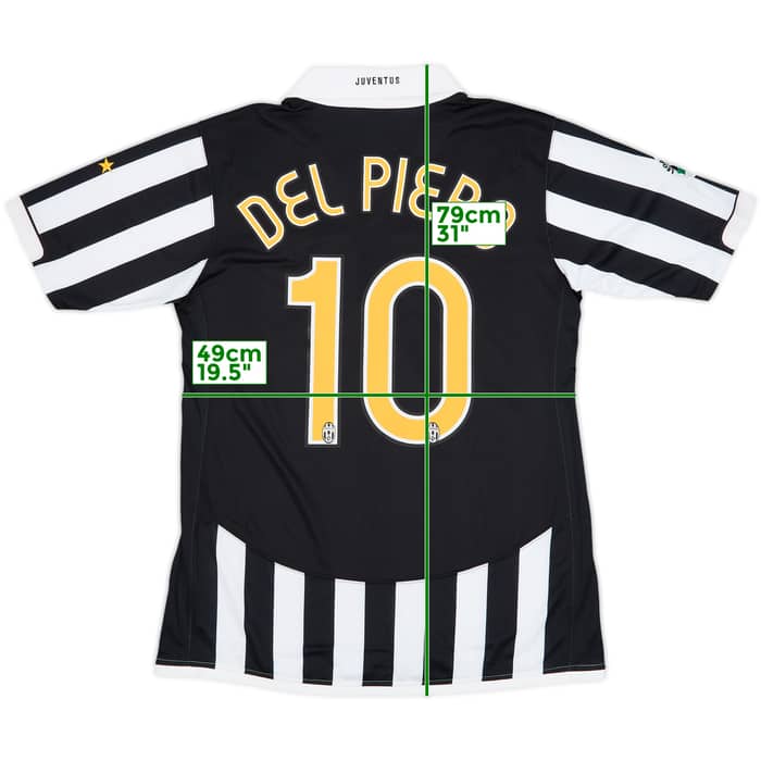 2006-07 Juventus Player Issue Home Shirt Del Piero #10 (L)
