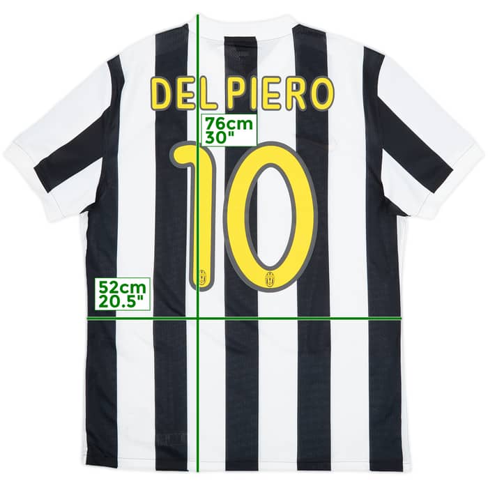 2009-10 Juventus Player Issue Home Shirt Del Piero #10 (L)