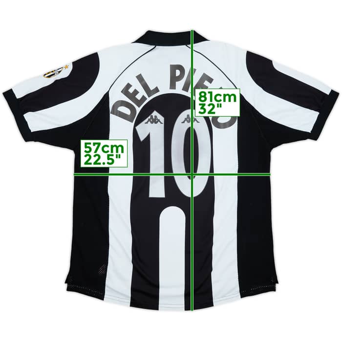 1997-98 Juventus Centenary Home Shirt Del Piero #10 - 7/10 - (XL)