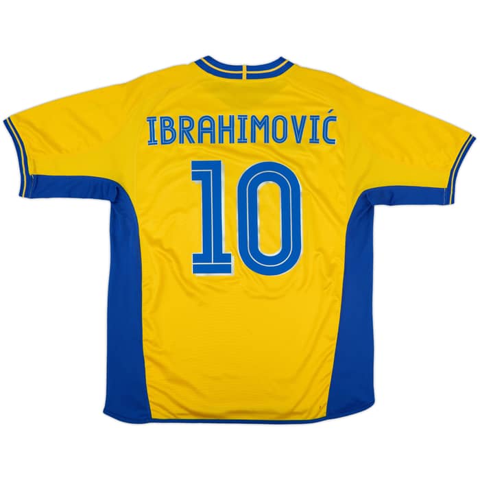 2003-04 Sweden Home Shirt Ibrahimovic #10 - 9/10 - (XL)