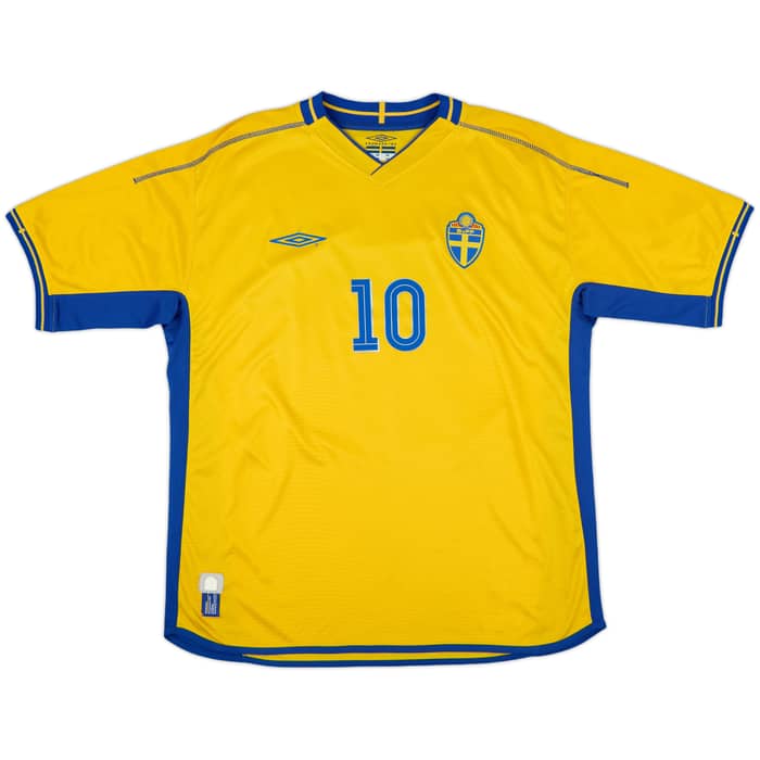 2003-04 Sweden Home Shirt Ibrahimovic #10 - 9/10 - (XL)