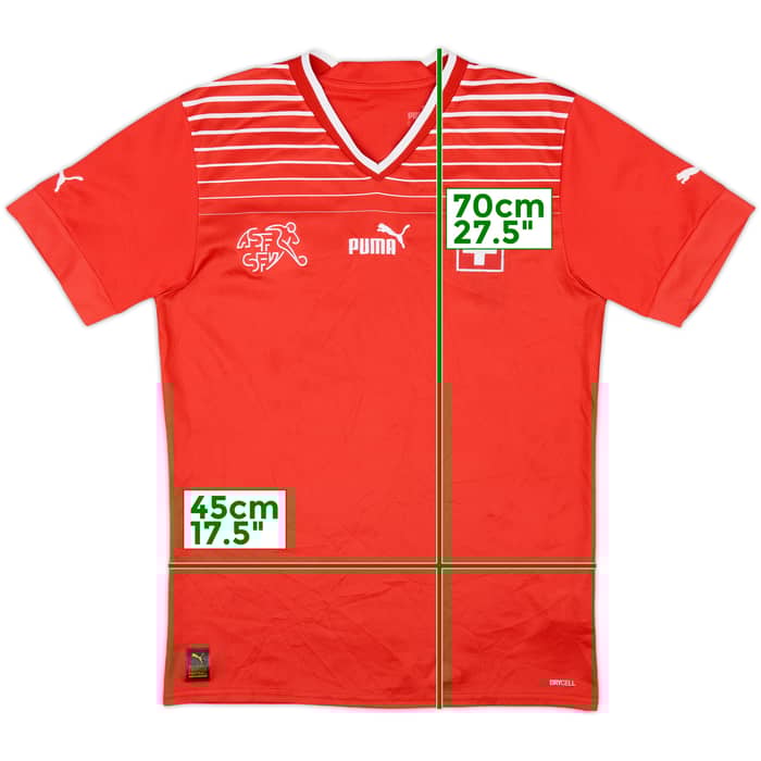 2022-23 Switzerland Home Shirt - 8/10 - (S)