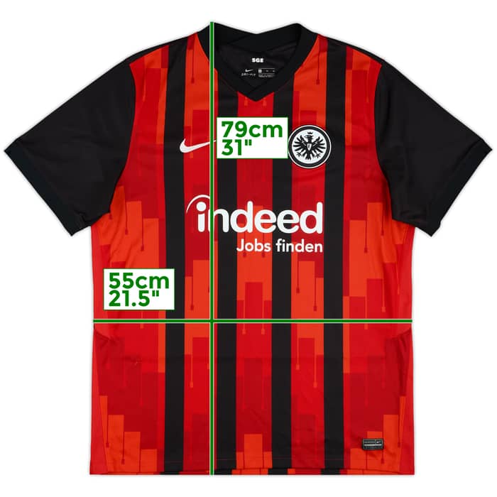 2020-21 Eintracht Frankfurt Home Shirt - 7/10 - (XL)