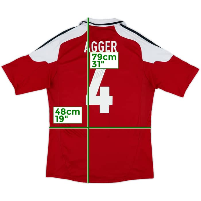 2012-13 Denmark Home Shirt Agger #4 - 6/10 - (M)