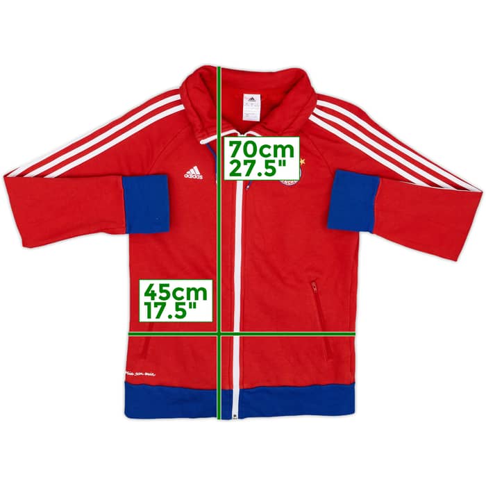 2014-15 Bayern Munich adidas Hooded Sweat Top - 7/10 - (Women's M)
