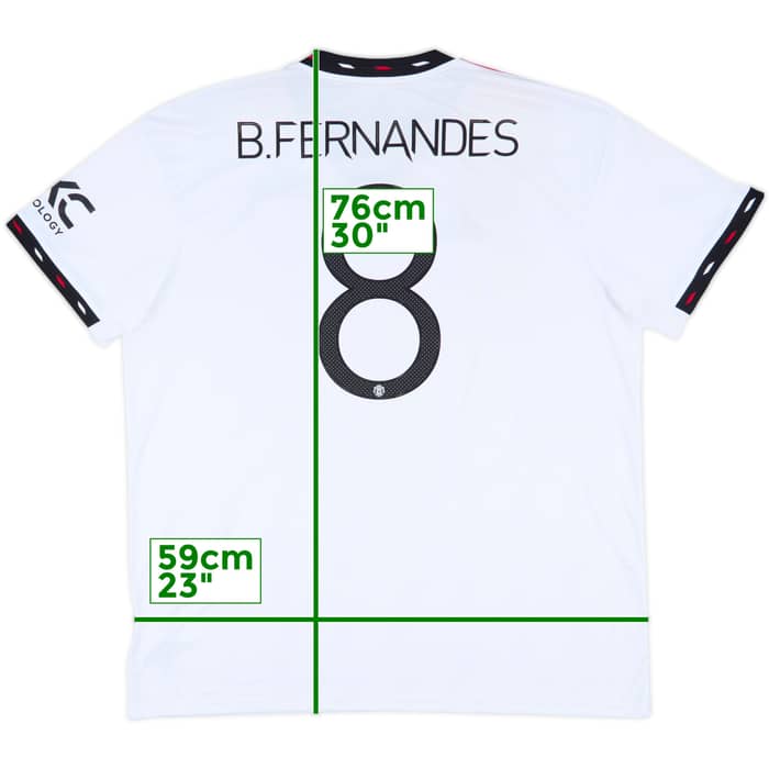 2022-23 Manchester United Away Shirt B.Fernandes #8 - 10/10 - (XXL)