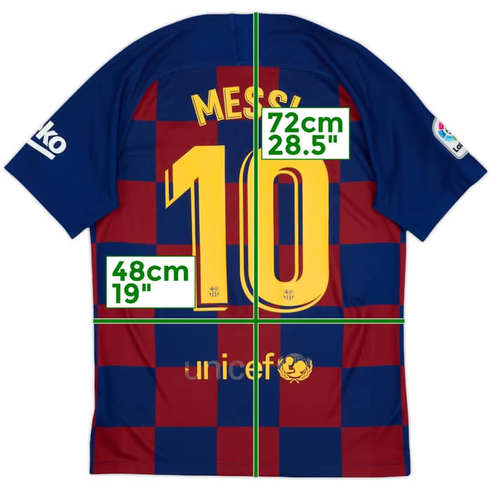 2019-20 Barcelona Home Shirt Messi #10 - 5/10 - (M)