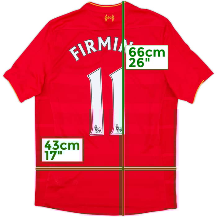 2016-17 Liverpool Home Shirt Firmino #11 - 10/10 - (S)