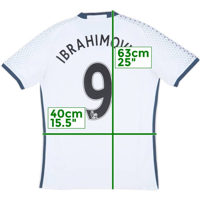 2016-17 Manchester United Third Shirt Ibrahimovic #9 - 6/10 - (XS)
