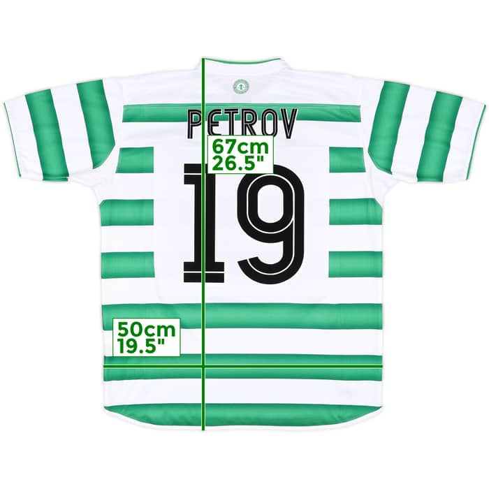 2003-04 Celtic Home Shirt Petrov #19 - 7/10 - (L)