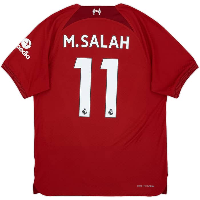 2022-23 Liverpool Authentic Home Shirt M.Salah #11 - 10/10 - (M)