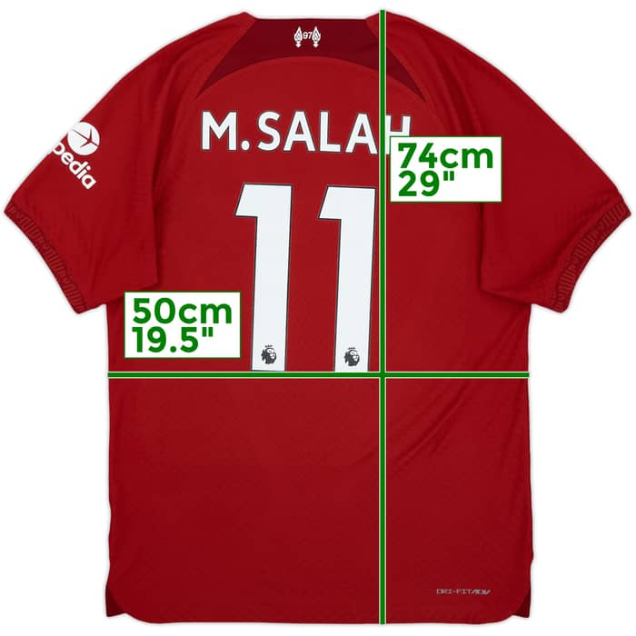 2022-23 Liverpool Authentic Home Shirt M.Salah #11 - 10/10 - (M)