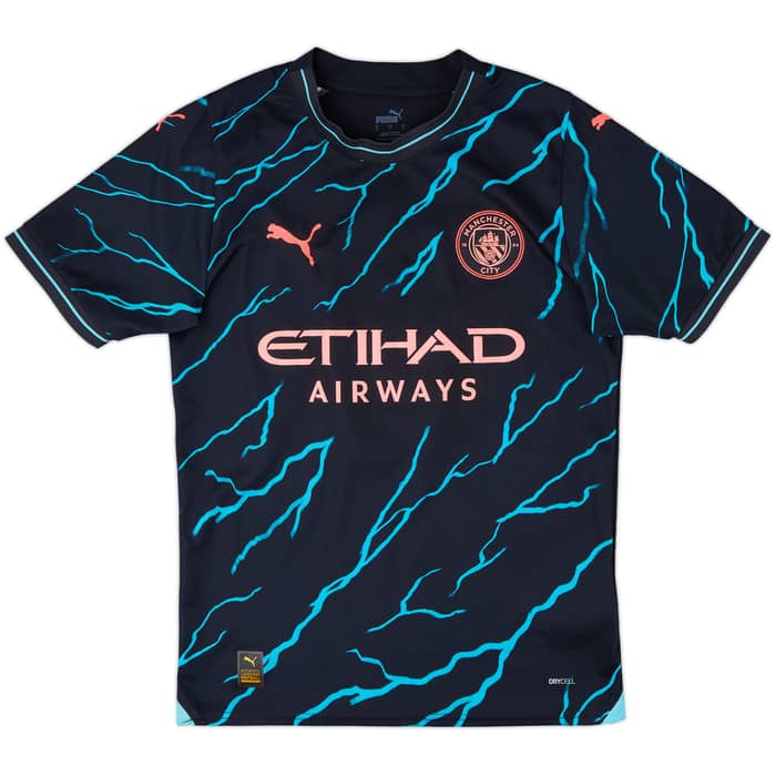 2023-24 Manchester City Third Shirt Haaland #9 - 8/10 - (S)