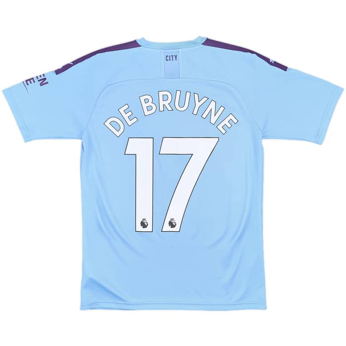 2019-20 Manchester City Home Shirt De Bruyne #17 - 9/10 - (S)