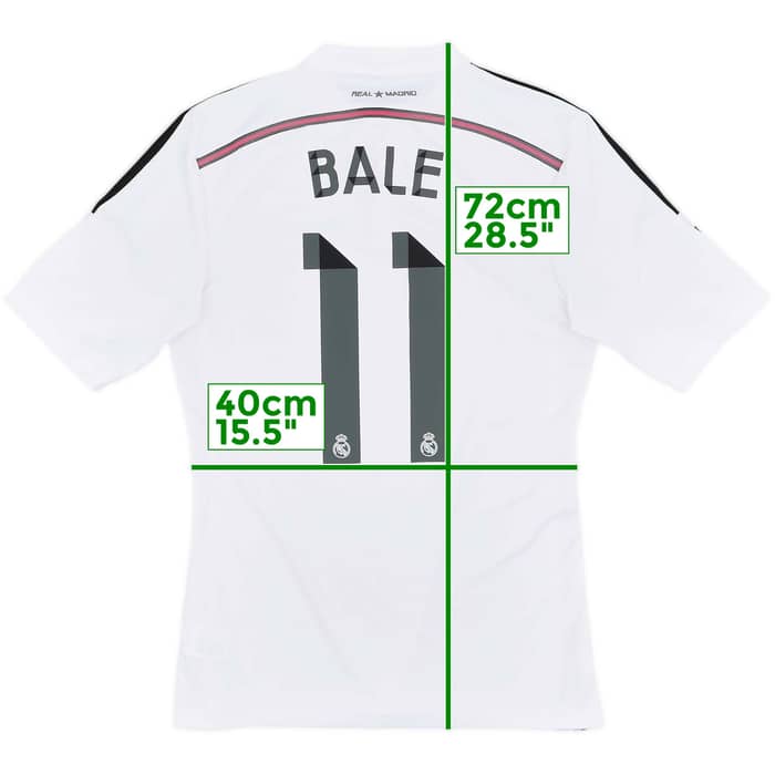 2014-15 Real Madrid Home Shirt Bale #11 - 8/10 - (M)