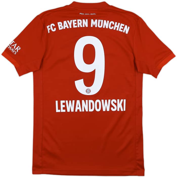 2019-20 Bayern Munich Home Shirt Lewandowski #9 - 8/10 - (XS)