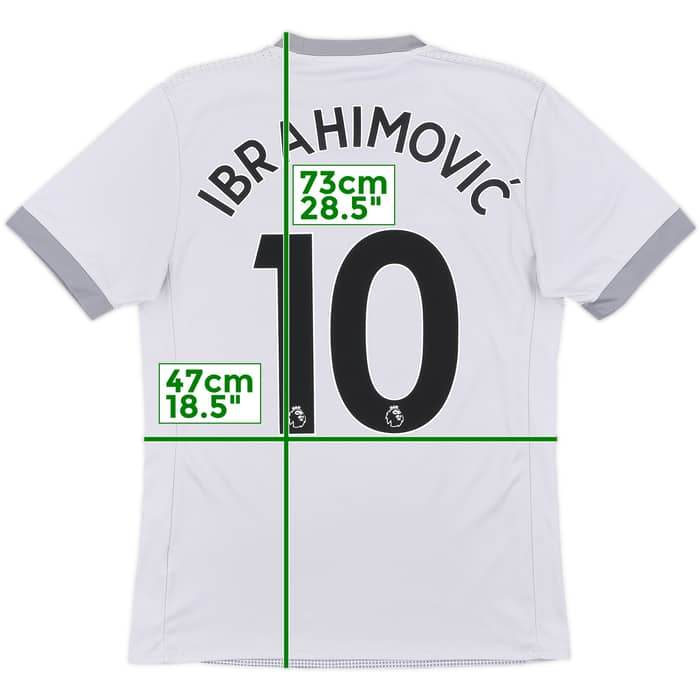 2017-18 Manchester United Third Shirt Ibrahimovic #10 - 7/10 - (S)