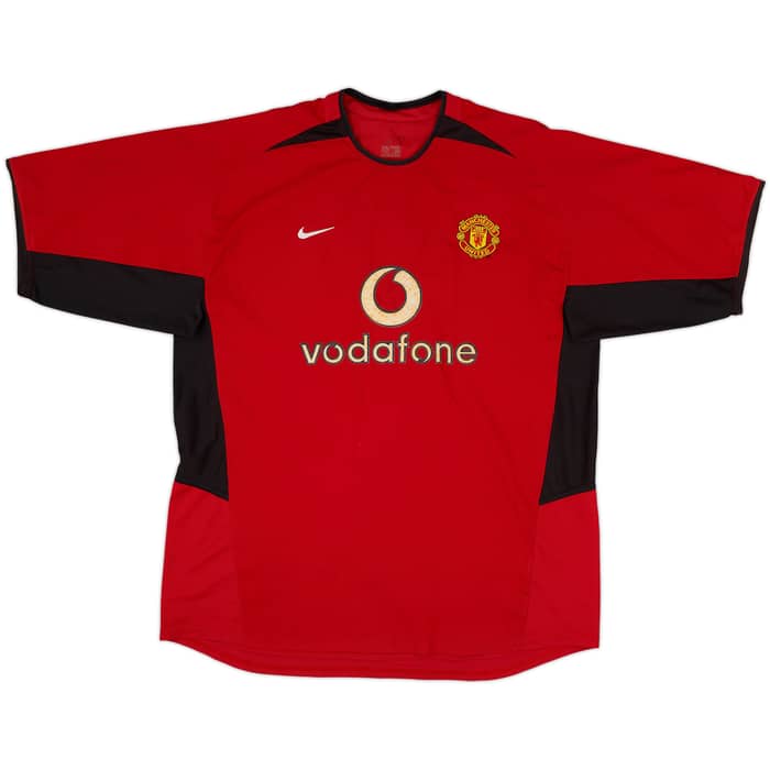 2002-04 Manchester United Home Shirt Beckham #7 - 6/10 - (XL)