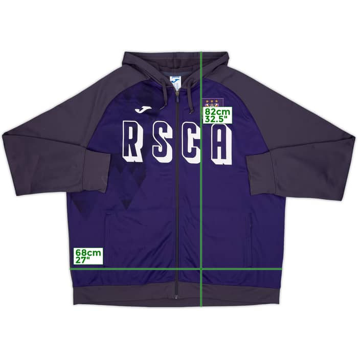 2019-20 Anderlecht Joma Hooded Track Jacket - 8/10 - (4XL)