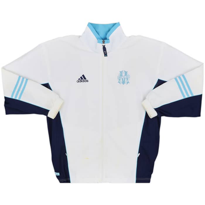 2000-01 Olympique Marseille adidas Track Jacket - 7/10 - (M)