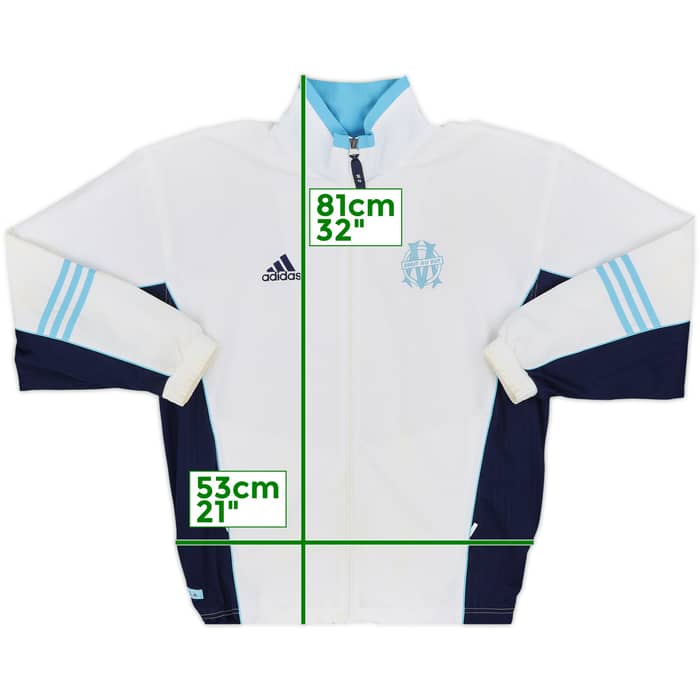 2000-01 Olympique Marseille adidas Track Jacket - 7/10 - (M)