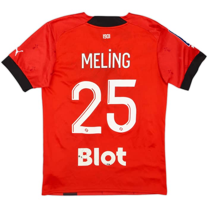 2022-23 Stade Rennais Home Shirt Meling #25 - 4/10 - (S)
