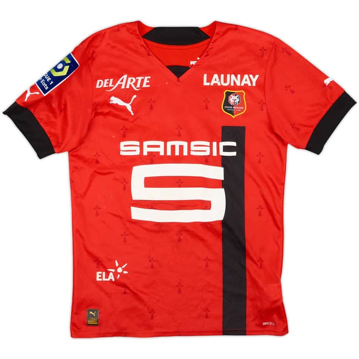 2022-23 Stade Rennais Home Shirt Meling #25 - 4/10 - (S)