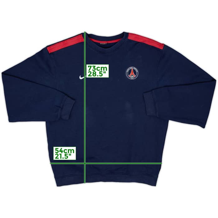 2003-04 Paris Saint-Germain Nike Sweat Top - 8/10 - (XL)