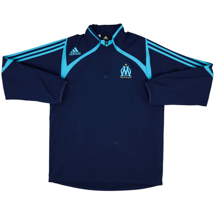 2007-08 Olympique Marseille adidas 1/4 Zip Training Top - 7/10 - (M/L)