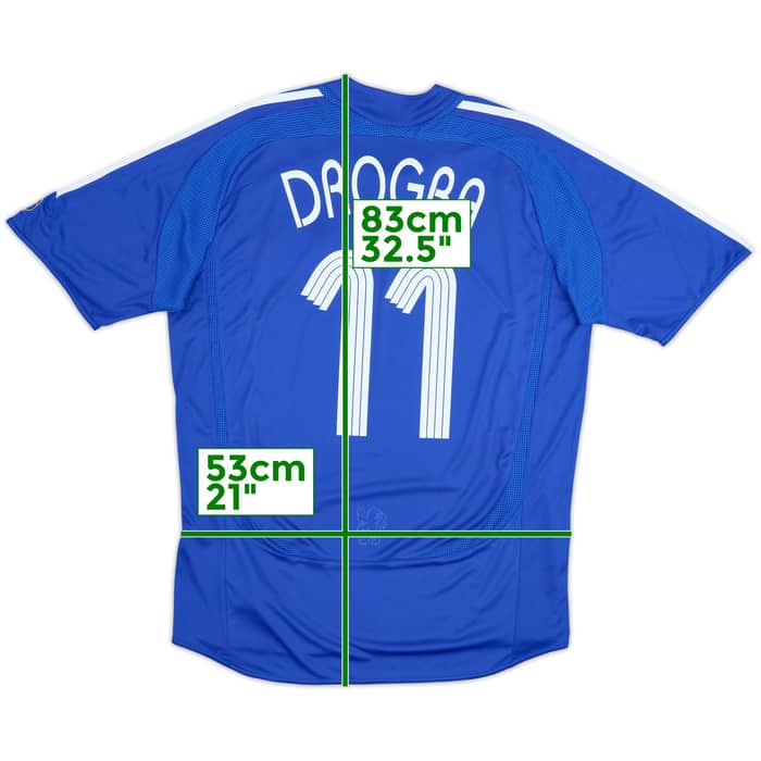 2006-08 Chelsea Home Shirt Drogba #11 - 6/10 - (L)