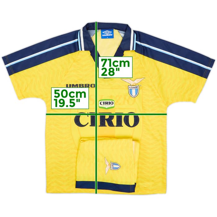 1996-98 Lazio Third Shirt & Shorts - 9/10 - (M)