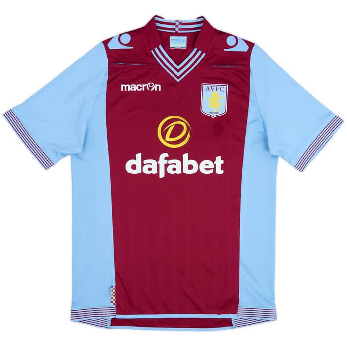 2013-14 Aston Villa Home Shirt Grealish #40 - 8/10 - (M)