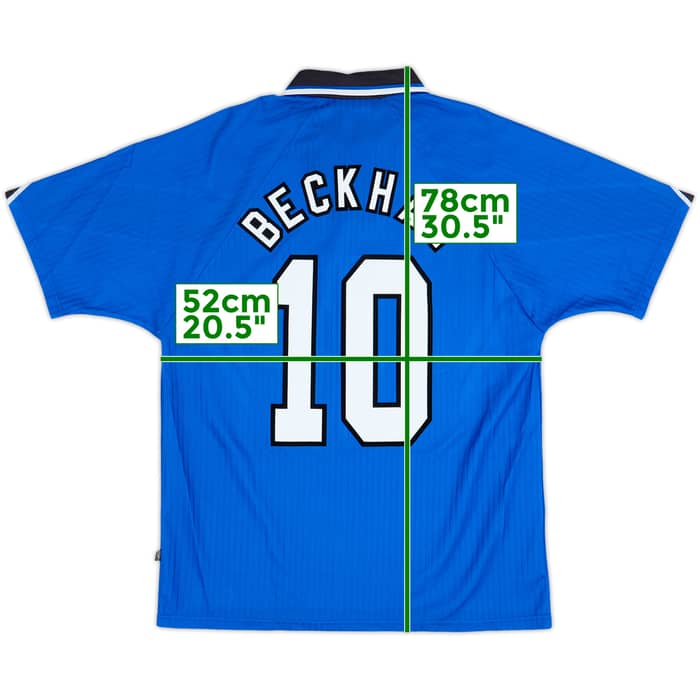 1996-98 Manchester United Third Shirt Beckham #10 - 8/10 - (L)
