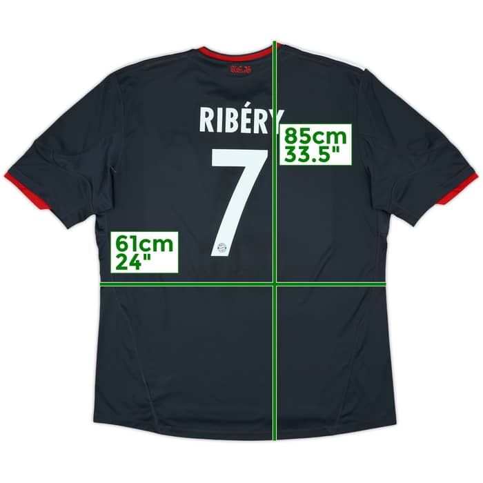 2010-11 Bayern Munich Third Shirt Ribery #7 - 7/10 - (XXL)