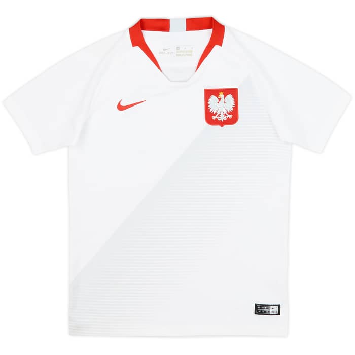 2018-19 Poland Home Shirt - 8/10 - (M.Boys)