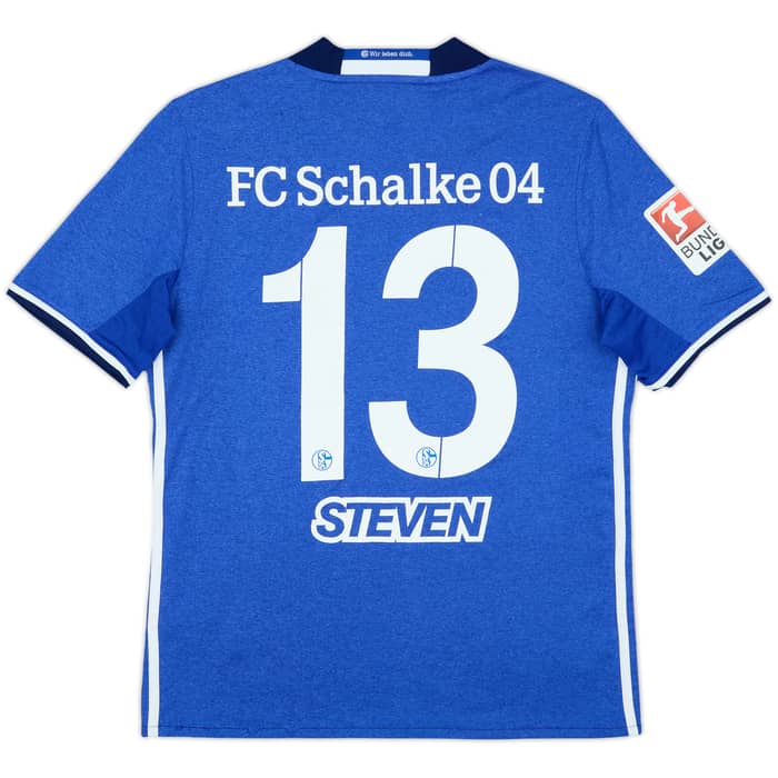2017-18 Schalke Home Shirt Steven #13 - 7/10 - (XL.Boys)