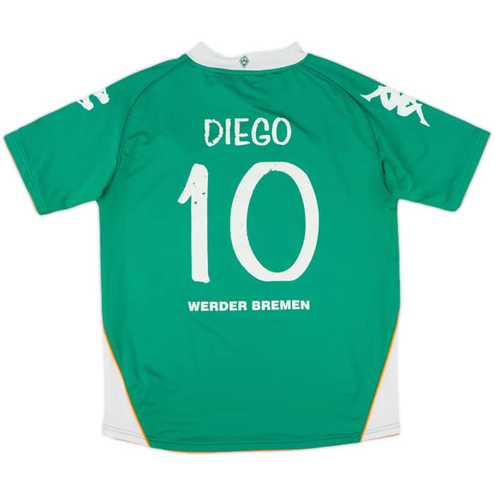 2007-08 Werder Bremen Home Shirt Diego #10 - 6/10 - (XL.Boys)