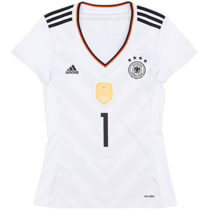 2017 Germany Confederations Cup Home Shirt Neuer #1 - 7/10 - (Women's S)