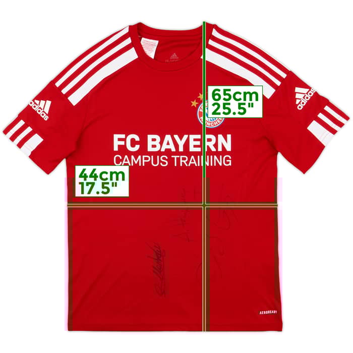 2023-24 Bayern Munich adidas 'Global Academy' Signed Training Shirt - 9/10 - (L.Boys)